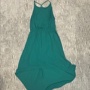 Teal Sleeveless high low dress size small